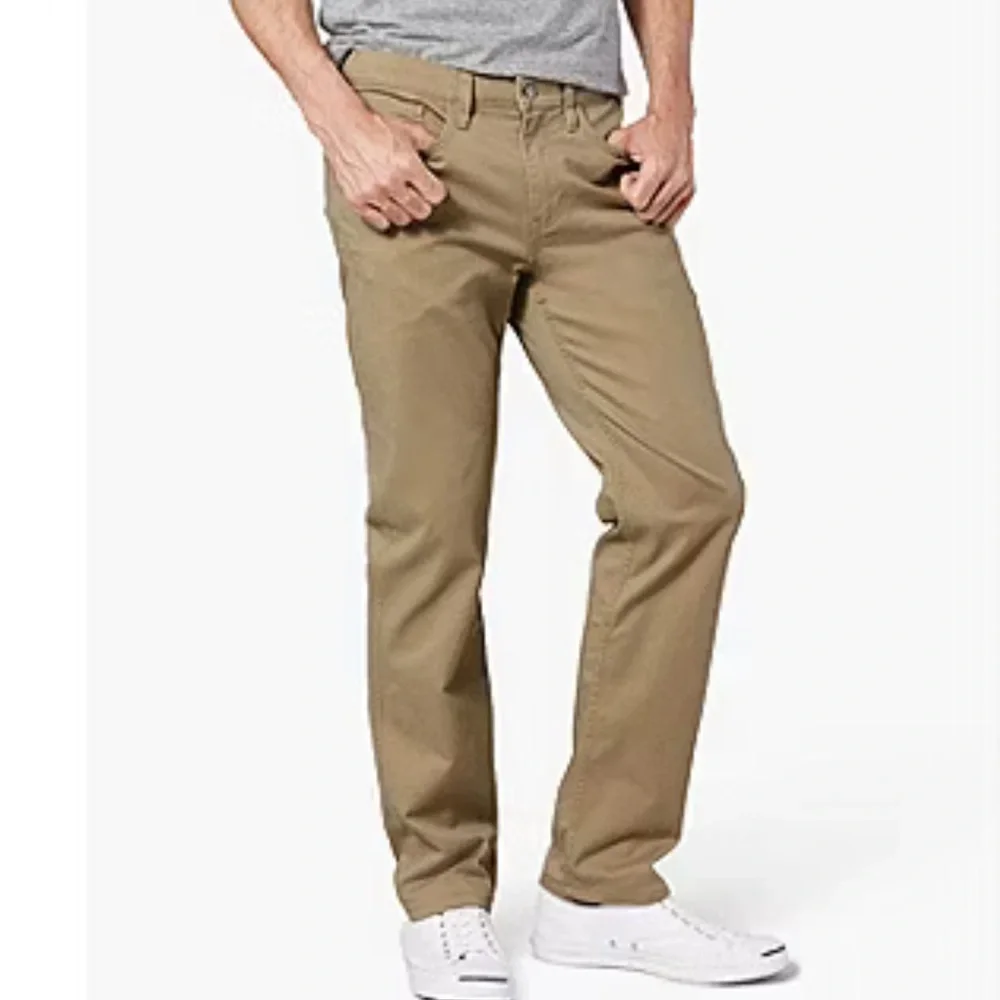Dockers Jean Cut Khaki All Seasons Tech Mens Straight Fit Pant 34X30 - Picture 2 of 7